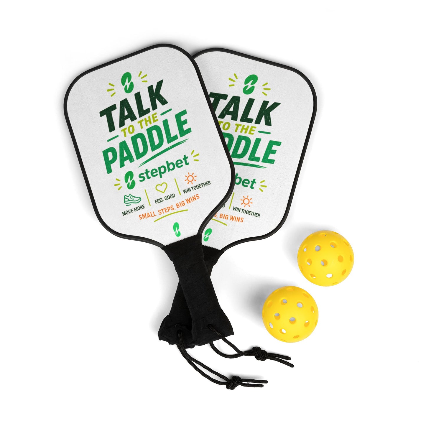 Talk to the Paddle Pickleball Paddle Set — 2 Pack with Balls
