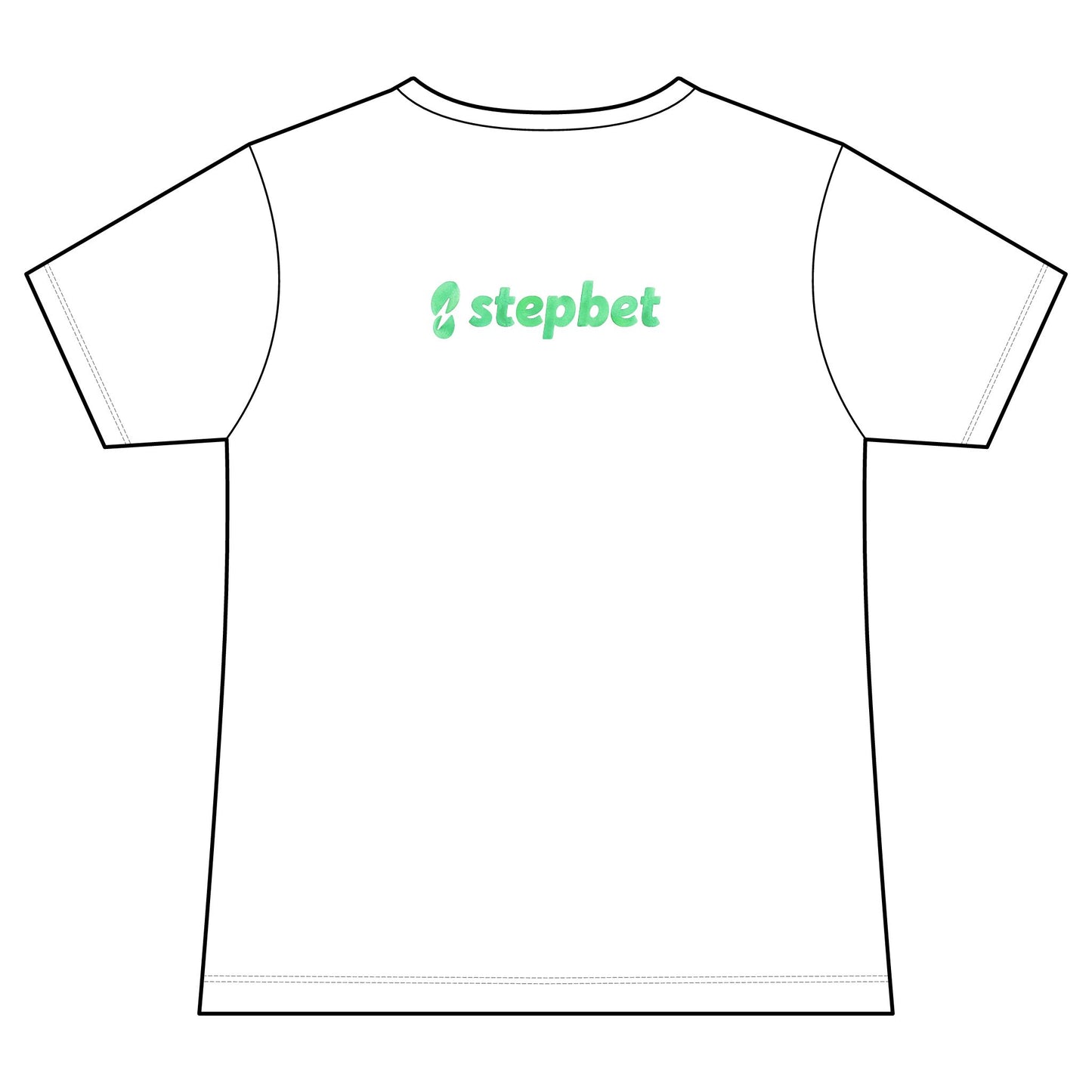 StepBet Logo V-Neck Tee — Women's Fitness Motivational Running Shirt