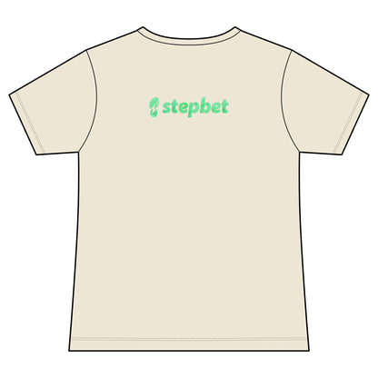 StepBet Logo V-Neck Tee — Women's Fitness Motivational Running Shirt