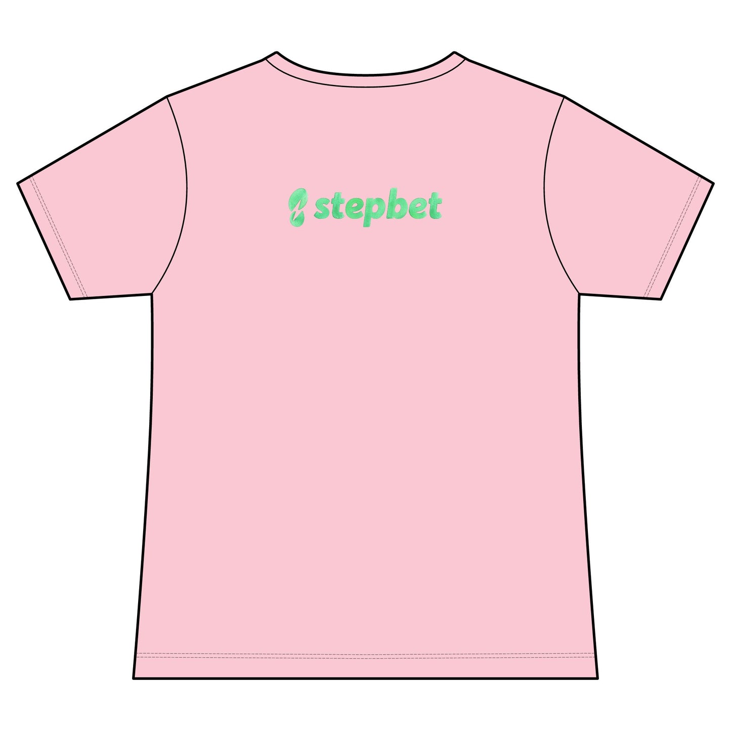 StepBet Logo V-Neck Tee — Women's Fitness Motivational Running Shirt