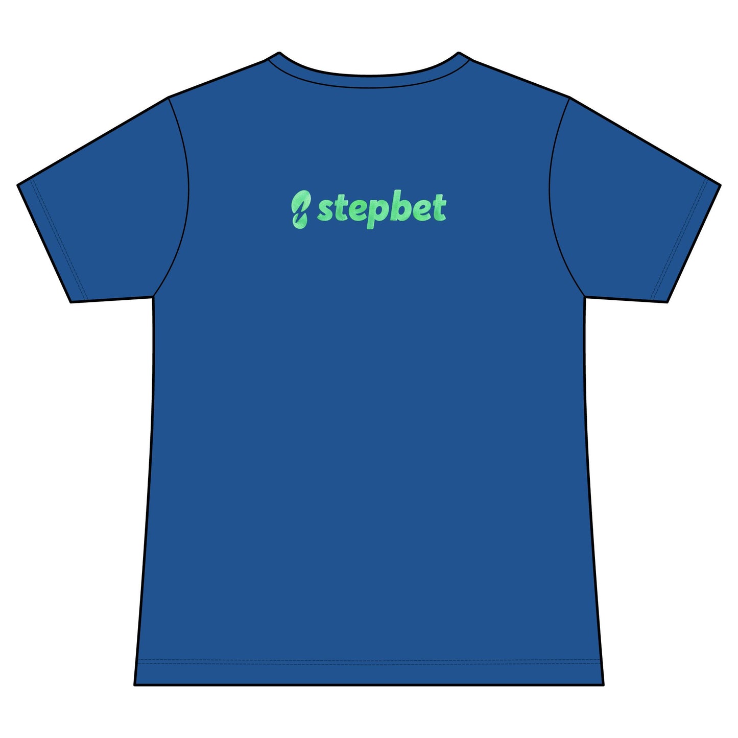 StepBet Logo V-Neck Tee — Women's Fitness Motivational Running Shirt