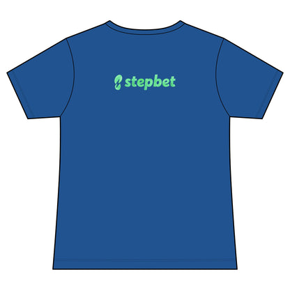 StepBet Logo V-Neck Tee — Women's Fitness Motivational Running Shirt