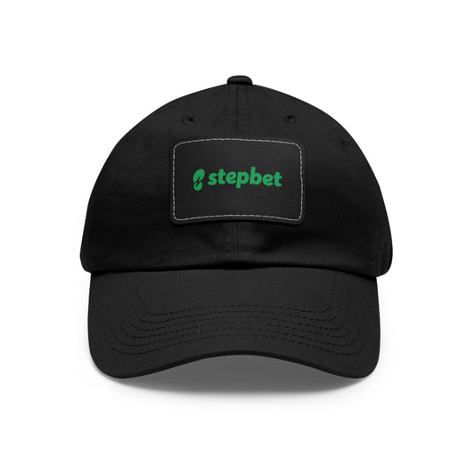 Dad Hat with Leather Patch - Stepbet