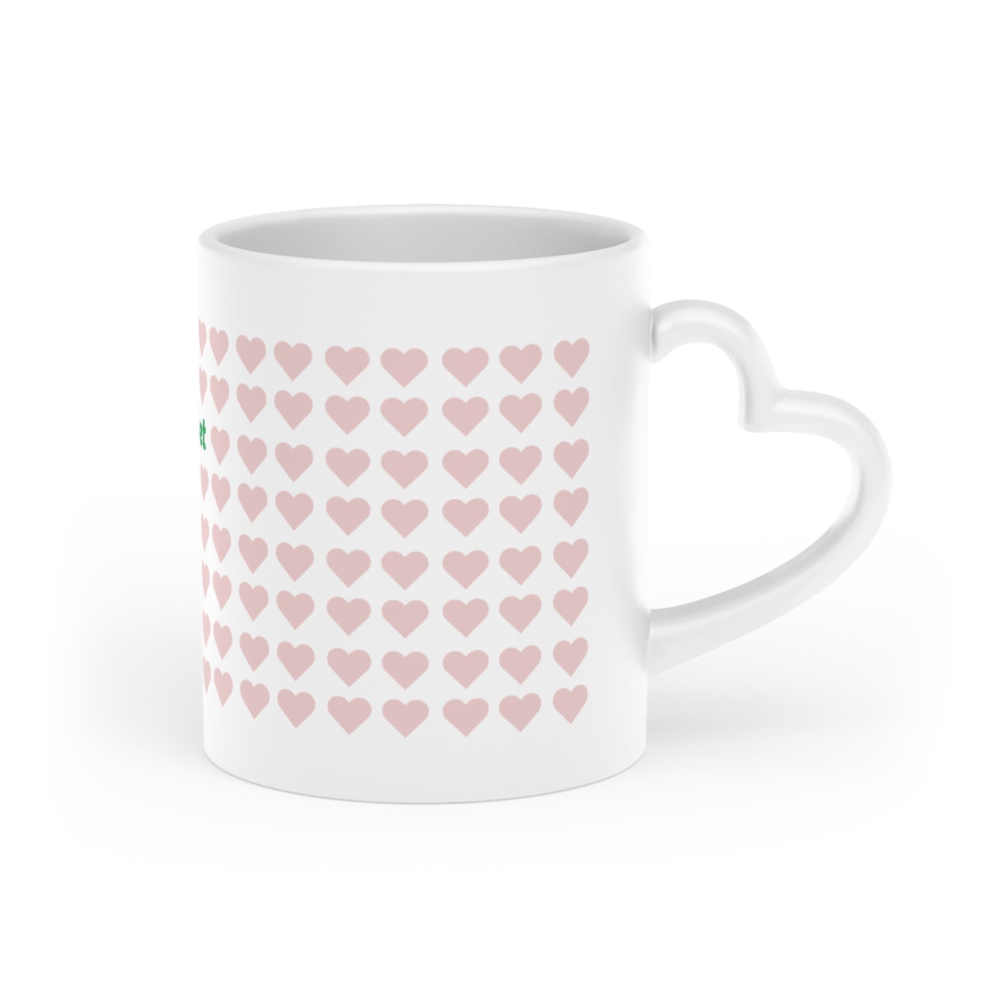 Heart Pattern Mug — 'stepbet' Logo Valentine's Coffee Cup