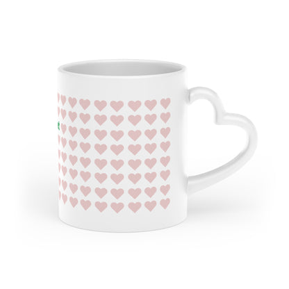 Heart Pattern Mug — 'stepbet' Logo Valentine's Coffee Cup