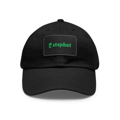 Dad Hat with Leather Patch - Stepbet