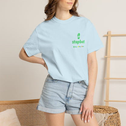 Stepbet T-Shirt — Watercolor Spring Logo Tee