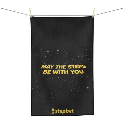 May The Steps Be With You Microfiber Tea Towel