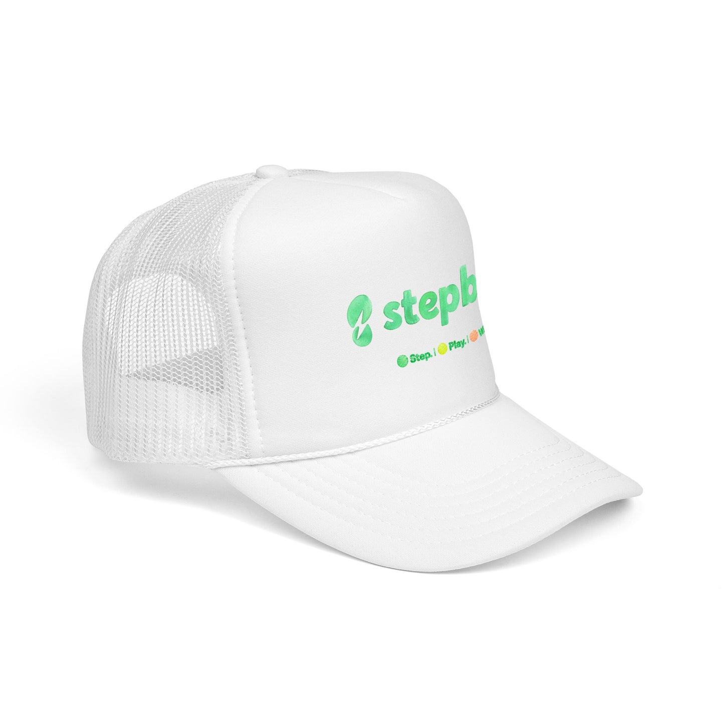 StepBet Logo Trucker Hat — Foam Mesh Fitness Cap