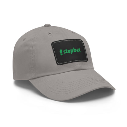 Dad Hat with Leather Patch - Stepbet