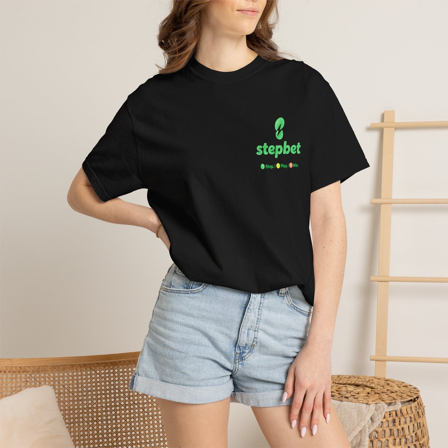 Stepbet T-Shirt — Watercolor Spring Logo Tee