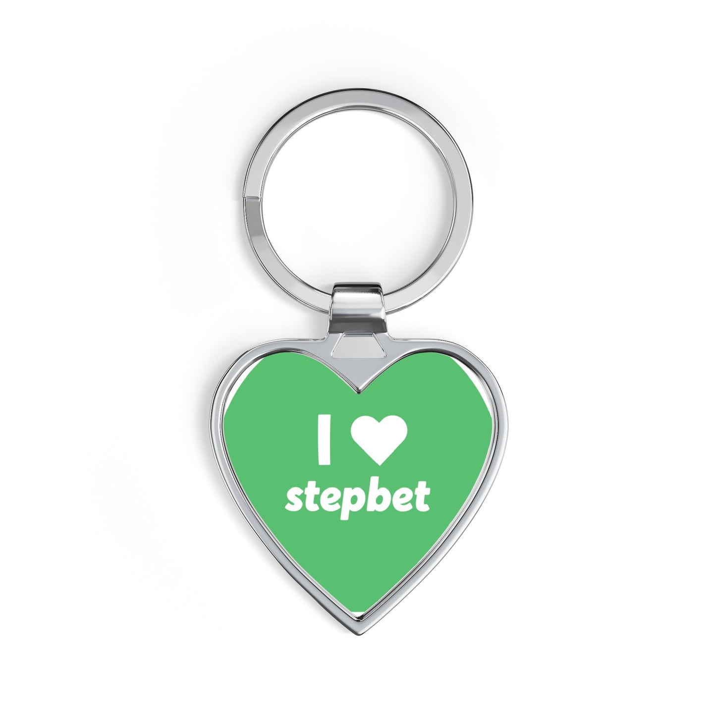 I  stepbet Heart Keychain — Fitness Motivation Gift