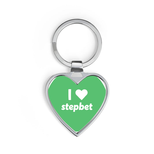 I  stepbet Heart Keychain — Fitness Motivation Gift
