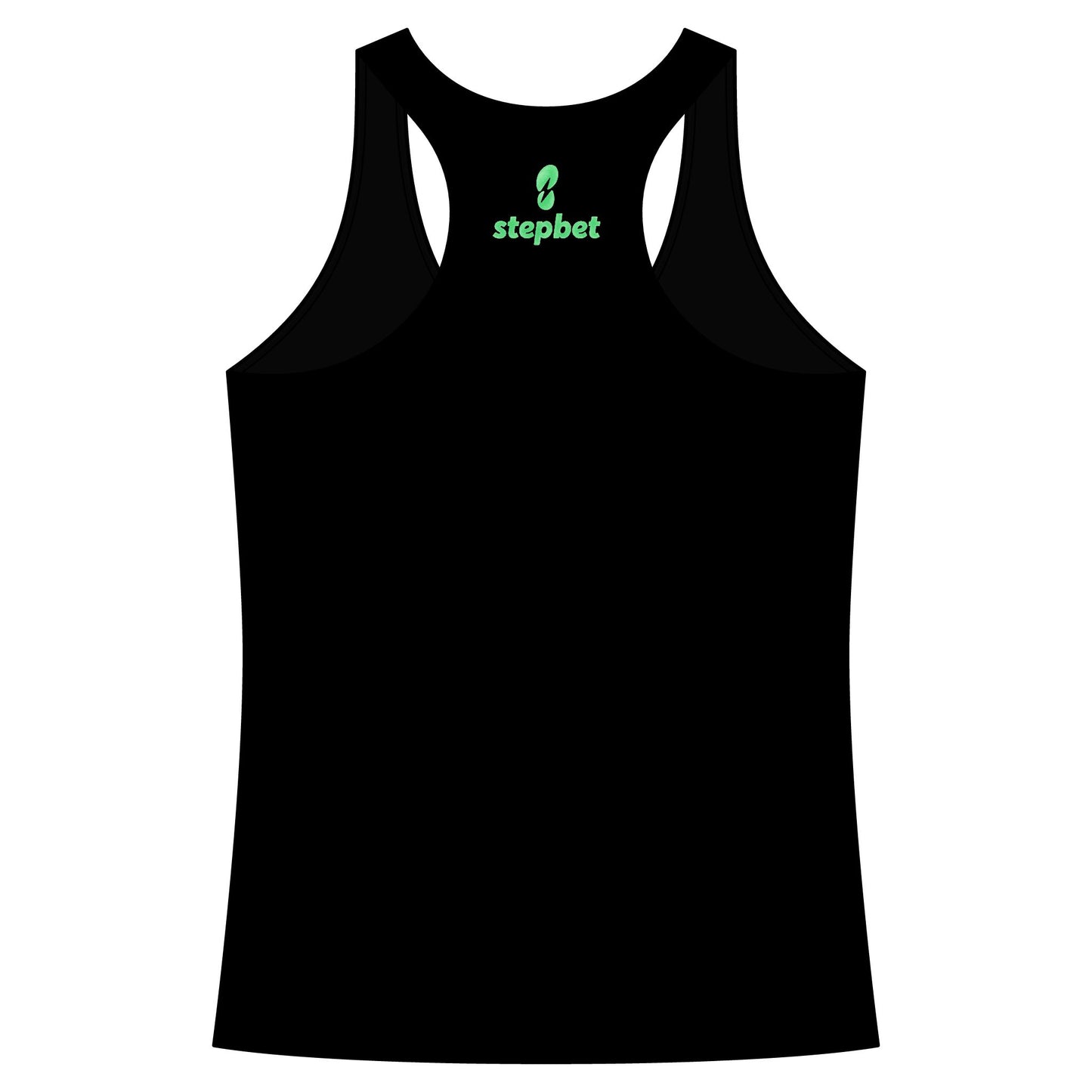 Stepbet Logo Racerback Tank Top — Women's Fitness Motivational Tank