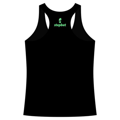 Stepbet Logo Racerback Tank Top — Women's Fitness Motivational Tank