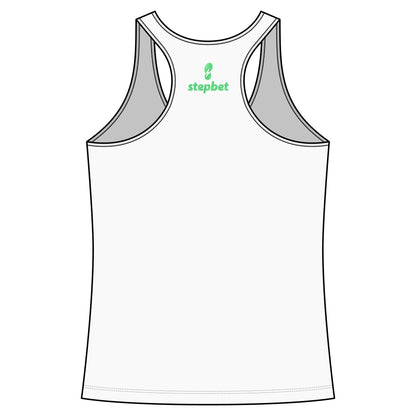 Stepbet Logo Racerback Tank Top — Women's Fitness Motivational Tank